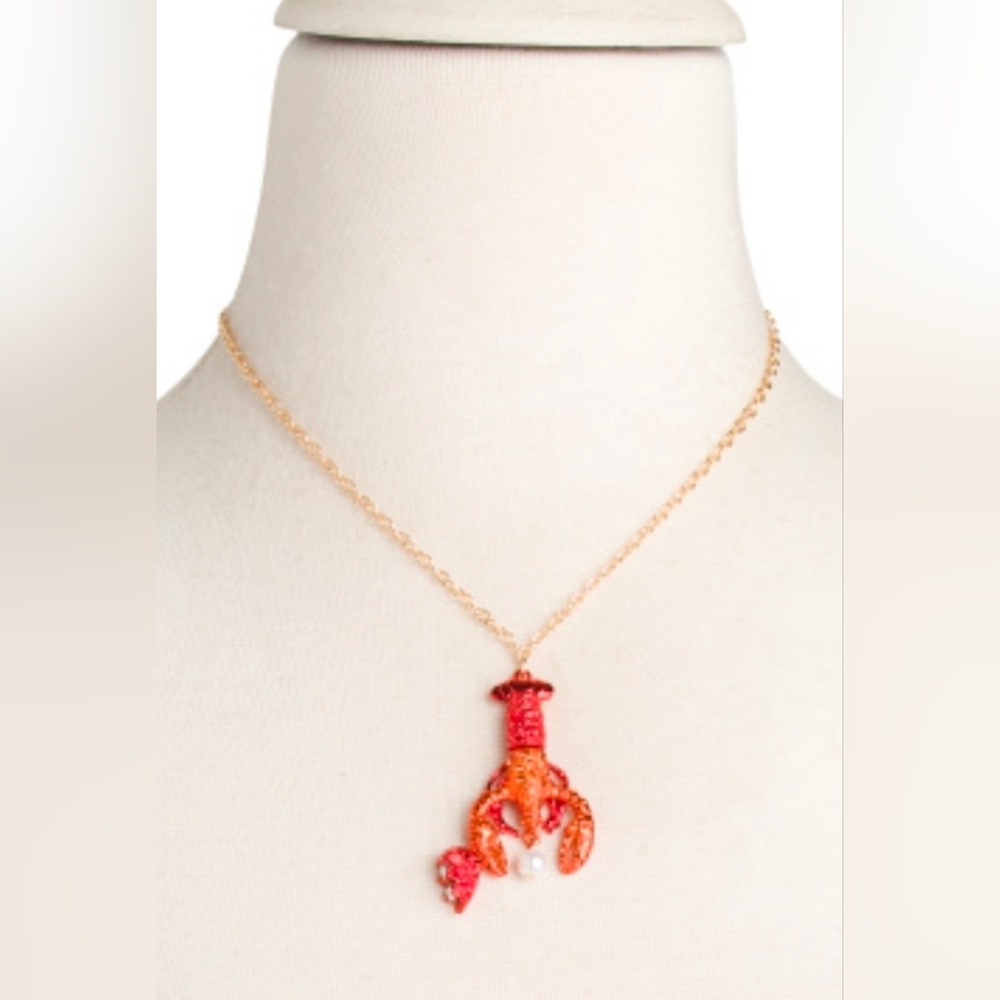 Betsey Johnson Best Friends Lobster Necklaces - Picture 2 of 6